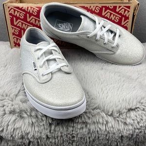 NWB Vans Atwood Low (Lurex Glitter) Silver